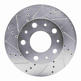 Dynamic Friction 2014-2025 Ram ProMaster 2500 Front Left Drilled & Slotted Silver Brake Rotor by Dynamic Friction Company 631-40114L
