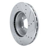 Dynamic Friction 2014-2025 Ram ProMaster 2500 Front Left Drilled & Slotted Silver Brake Rotor by Dynamic Friction Company 631-40114L