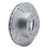 Dynamic Friction 2014-2025 Ram ProMaster 1500 Front Right Drilled & Slotted Silver Brake Rotor by Dynamic Friction Company 631-40114R