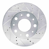 Dynamic Friction 2014-2025 Ram ProMaster 1500 Front Right Drilled & Slotted Silver Brake Rotor by Dynamic Friction Company 631-40114R