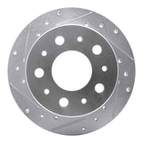 Dynamic Friction 2014-2021 Ram ProMaster 2500 Rear Left Drilled & Slotted Silver Brake Rotor by Dynamic Friction Company 631-40115L