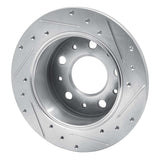 Dynamic Friction 2014-2021 Ram ProMaster 2500 Rear Left Drilled & Slotted Silver Brake Rotor by Dynamic Friction Company 631-40115L