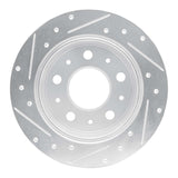 Dynamic Friction 2014-2021 Ram ProMaster 2500 Rear Right Drilled & Slotted Silver Brake Rotor by Dynamic Friction Company 631-40115R