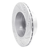 Dynamic Friction 2014-2021 Ram ProMaster 3500 Rear Left Drilled & Slotted Silver Brake Rotor by Dynamic Friction Company 631-40117L