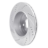 Dynamic Friction 2014-2021 Ram ProMaster 3500 Rear Right Drilled & Slotted Silver Brake Rotor by Dynamic Friction Company 631-40117R