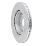 Dynamic Friction 2019-2025 Ram 1500 Front Right Drilled & Slotted Silver Brake Rotor by Dynamic Friction Company 631-40120R