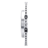 Dynamic Friction 2019-2025 Ram 1500 Rear Left Drilled & Slotted Silver Brake Rotor by Dynamic Friction Company 631-40121L