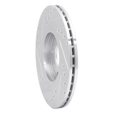 R1 Concepts 1988-1989 Eagle Medallion Front Right Drilled & Slotted Silver Brake Rotor by R1 Concepts 631-41000R
