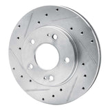 R1 Concepts 1998-1998 Eagle Talon Front Left Drilled & Slotted Silver Brake Rotor by R1 Concepts 631-41001L