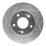 R1 Concepts 1998-1998 Eagle Talon Front Left Drilled & Slotted Silver Brake Rotor by R1 Concepts 631-41001L