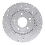 R1 Concepts 1998-1998 Eagle Talon Front Right Drilled & Slotted Silver Brake Rotor by R1 Concepts 631-41001R