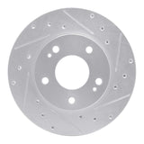 R1 Concepts 1998-1998 Eagle Talon Front Right Drilled & Slotted Silver Brake Rotor by R1 Concepts 631-41001R