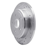 Dynamic Friction 2005-2010 Jeep Commander Rear Left Drilled & Slotted Silver Brake Rotor by Dynamic Friction Company 631-42001L