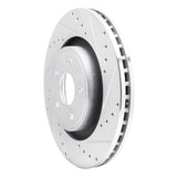 Dynamic Friction 2006-2010 Jeep Grand Cherokee Front Right Drilled & Slotted Silver Brake Rotor by Dynamic Friction Company 631-42002R