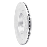 Dynamic Friction 2006-2010 Jeep Grand Cherokee Front Right Drilled & Slotted Silver Brake Rotor by Dynamic Friction Company 631-42002R
