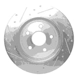 Dynamic Friction 2011-2022 Dodge Durango Rear Right Drilled & Slotted Silver Brake Rotor by Dynamic Friction Company 631-42004R