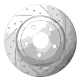Dynamic Friction 2011-2022 Dodge Durango Rear Right Drilled & Slotted Silver Brake Rotor by Dynamic Friction Company 631-42004R