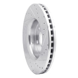 Dynamic Friction 2011-2022 Dodge Durango Front Left Drilled & Slotted Silver Brake Rotor by Dynamic Friction Company 631-42005L