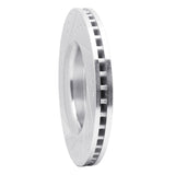 Dynamic Friction 2011-2022 Dodge Durango Front Right Drilled & Slotted Silver Brake Rotor by Dynamic Friction Company 631-42005R