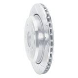 Dynamic Friction 2011-2025 Dodge Durango Rear Right Drilled & Slotted Silver Brake Rotor by Dynamic Friction Company 631-42006R