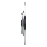 Dynamic Friction 2014-2023 Jeep Cherokee Rear Left Drilled & Slotted Silver Brake Rotor by Dynamic Friction Company 631-42010L