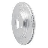 Dynamic Friction 2008-2012 Jeep J8 Front Right Drilled & Slotted Silver Brake Rotor by Dynamic Friction Company 631-42011R