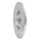 Dynamic Friction 2015-2025 Alfa Romeo Tonale Rear Left Drilled & Slotted Silver Brake Rotor by Dynamic Friction Company 631-42014L
