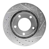 R1 Concepts 1974-1980 International Scout II Front Left Drilled & Slotted Silver Brake Rotor by R1 Concepts 631-42016L