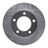 R1 Concepts 1976-1986 Jeep CJ5 Front Left Drilled & Slotted Silver Brake Rotor by R1 Concepts 631-42017L