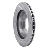 R1 Concepts 1976-1986 Jeep CJ5 Front Left Drilled & Slotted Silver Brake Rotor by R1 Concepts 631-42017L