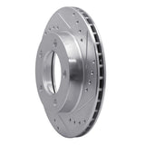 R1 Concepts 1976-1986 Jeep CJ7 Front Right Drilled & Slotted Silver Brake Rotor by R1 Concepts 631-42017R