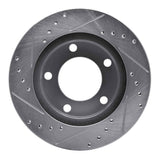R1 Concepts 1976-1986 Jeep CJ7 Front Right Drilled & Slotted Silver Brake Rotor by R1 Concepts 631-42017R