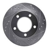 R1 Concepts 1976-1986 Jeep CJ7 Front Right Drilled & Slotted Silver Brake Rotor by R1 Concepts 631-42017R