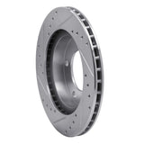 R1 Concepts 1976-1986 Jeep CJ7 Front Right Drilled & Slotted Silver Brake Rotor by R1 Concepts 631-42017R