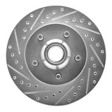 R1 Concepts 1986-1992 Jeep Comanche Front Left Drilled & Slotted Silver Brake Rotor by R1 Concepts 631-42018L