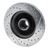 R1 Concepts 1986-1992 Jeep Comanche Front Left Drilled & Slotted Silver Brake Rotor by R1 Concepts 631-42018L