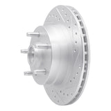 R1 Concepts 1986-1992 Jeep Wagoneer Front Right Drilled & Slotted Silver Brake Rotor by R1 Concepts 631-42018R