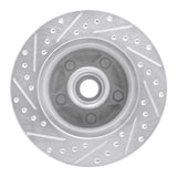 R1 Concepts 1986-1992 Jeep Wagoneer Front Right Drilled & Slotted Silver Brake Rotor by R1 Concepts 631-42018R