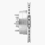 R1 Concepts 1986-1992 Jeep Wagoneer Front Right Drilled & Slotted Silver Brake Rotor by R1 Concepts 631-42018R