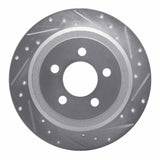 Dynamic Friction 2007-2012 Dodge Nitro Rear Right Drilled & Slotted Silver Brake Rotor by Dynamic Friction Company 631-42019R