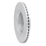 Dynamic Friction 2011-2012 Jeep Liberty Front Right Drilled & Slotted Silver Brake Rotor by Dynamic Friction Company 631-42021R