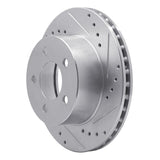 R1 Concepts 1990-1999 Jeep Grand Wagoneer Front Right Drilled & Slotted Silver Brake Rotor by R1 Concepts 631-42022R