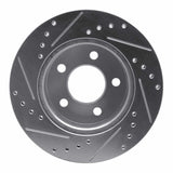 R1 Concepts 1990-1999 Jeep Grand Wagoneer Front Right Drilled & Slotted Silver Brake Rotor by R1 Concepts 631-42022R