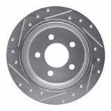 R1 Concepts 1993-1998 Jeep Grand Wagoneer Rear Right Drilled & Slotted Silver Brake Rotor by R1 Concepts 631-42023R