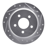 R1 Concepts 1993-1998 Jeep Grand Wagoneer Rear Right Drilled & Slotted Silver Brake Rotor by R1 Concepts 631-42023R