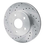 R1 Concepts 1999-2004 Jeep Grand Cherokee Front Left Drilled & Slotted Silver Brake Rotor by R1 Concepts 631-42024L