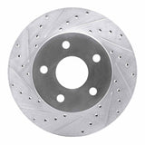 R1 Concepts 1999-2004 Jeep Grand Cherokee Front Left Drilled & Slotted Silver Brake Rotor by R1 Concepts 631-42024L