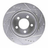 R1 Concepts 1999-2006 Jeep Wrangler Front Left Drilled & Slotted Silver Brake Rotor by R1 Concepts 631-42026L