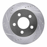 R1 Concepts 1999-2006 Jeep Wrangler Front Left Drilled & Slotted Silver Brake Rotor by R1 Concepts 631-42026L