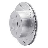 R1 Concepts 1999-2006 Jeep Cherokee Front Right Drilled & Slotted Silver Brake Rotor by R1 Concepts 631-42026R